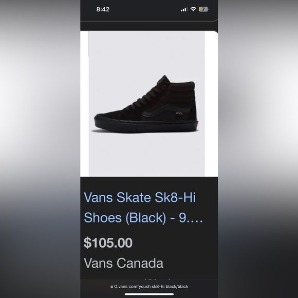 Vans comfy cush sk8-hi black/black wmns 9 - Picture 1 of 6